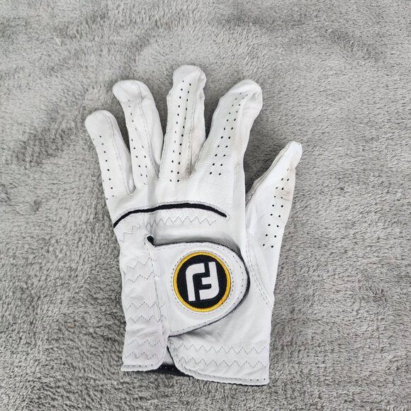FootJoy StaSof White Leather Golf Glove Left Hand Size M - Picture 2 of 10